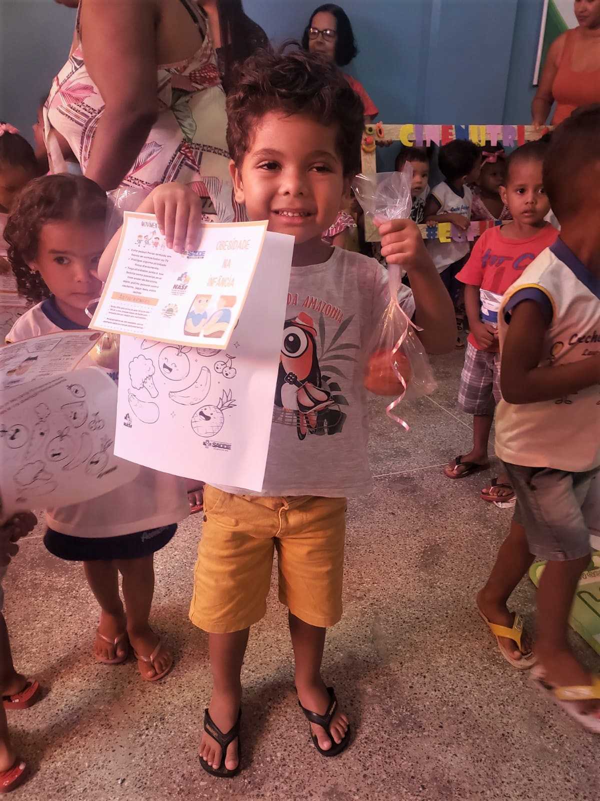 Camacã: O NASF comemorou o dia da Nutrição com diversão e aprendizado para alunos das creches